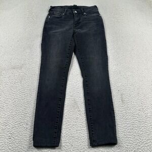 True Religion Jennie Curvy High Rise Skinny Jeans Womens 25 Stretch Denim Black